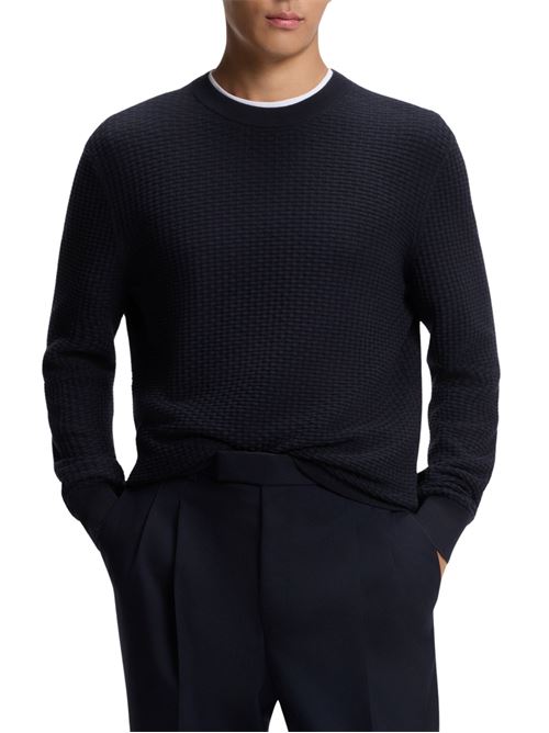 Maglione in cotone lavorato Hugo Boss | 50545283404